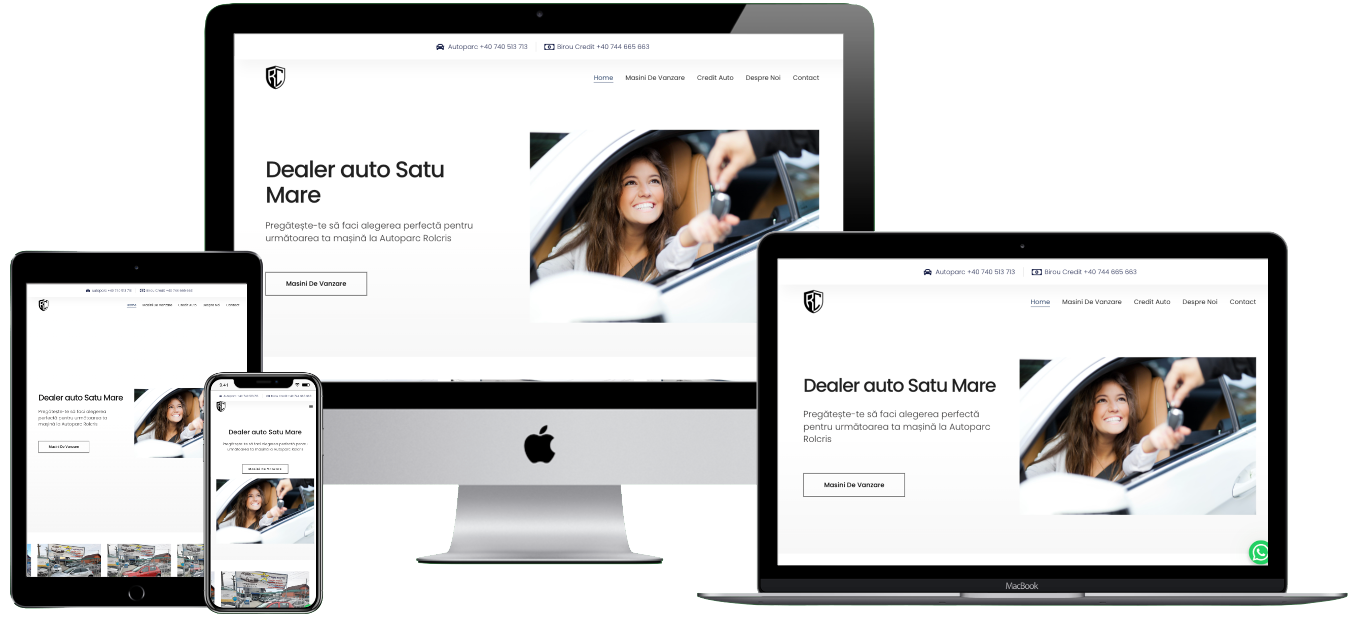 Project image for Rolcris Car Dealership - Branding, Website Design & Development